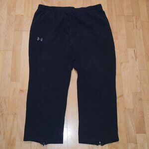 UNDER ARMOUR Men's Sz XXL Fleece Sweatpants Athletic Pants - Zipper Bottom